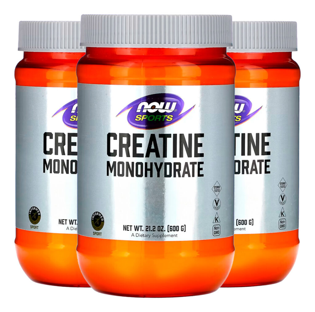 Creatina Em Pó 600g Puro Importado 3un Now Foods