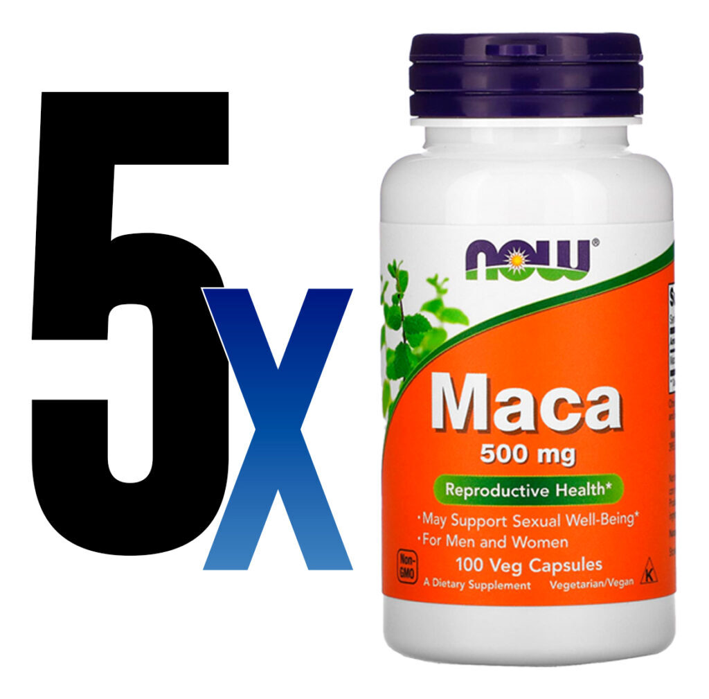 Maca Peruana 500mg Now Foods 100veg Caps 5un - Imagem 2