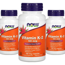 Vitamina K2 100mcg Now Foods 100veg Caps 3un Sabor Sem Sabor