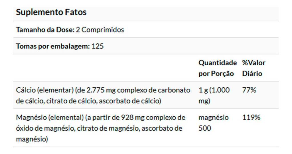 Cálcio E Magnésio 500/250mg Now Foods 250 Tabs Importado - Imagem 4