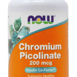 Picolinato De Cromo 200mcg Nowfoods 100 Veg Cápsulas Eua/usa Sabor Sem Sabor