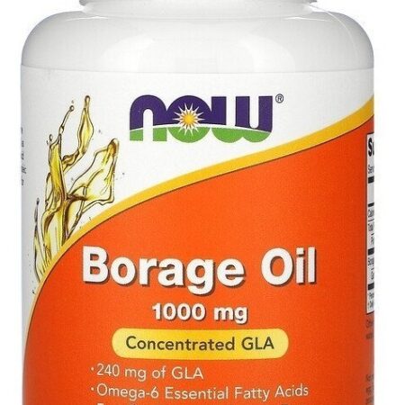 Óleo De Borragem 1000 Mg Now Foods 60 Cápsulas Gelatinosas Sabor Sem Sabor - Imagem 2
