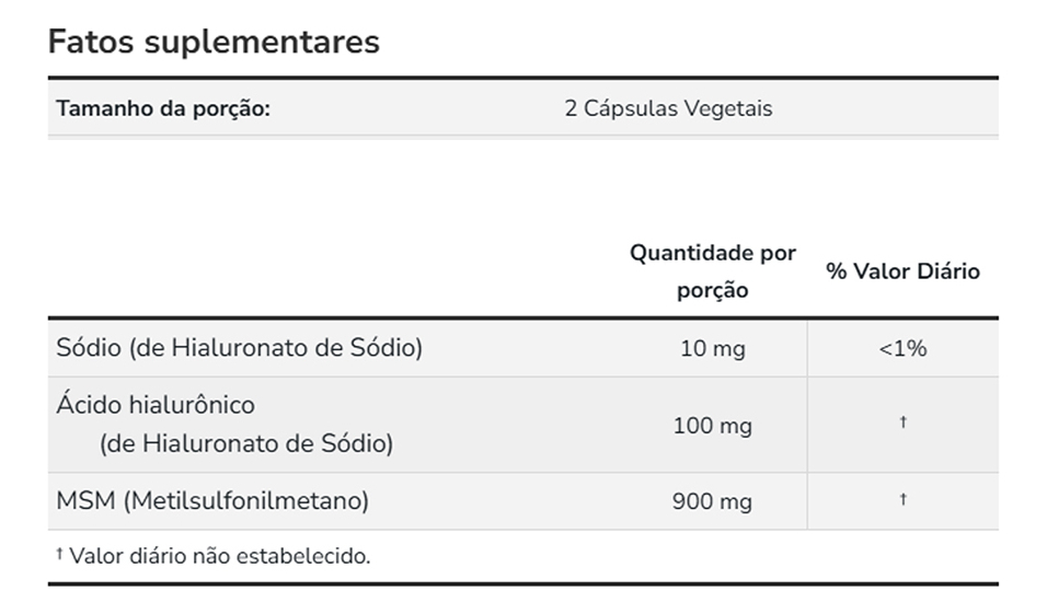 Ácido Hialurônico 50mg Now Foods 60 Cápsulas Importado - Imagem 4
