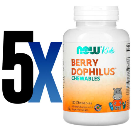 Berrydophilus Kids 120 Past Importado 5un Now Foods - Imagem 2