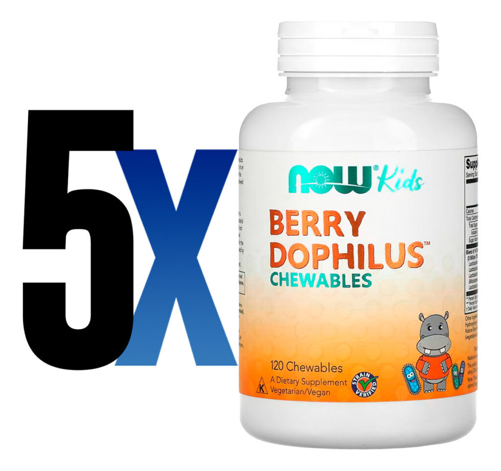 Berrydophilus Kids 120 Past Importado 5un Now Foods - Imagem 2
