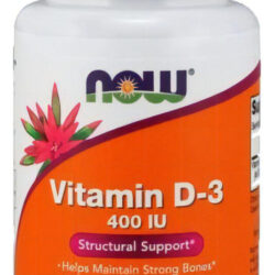 Vitamina D 400 Ui Importada Now (180 Caps) D3 Colecalciferol