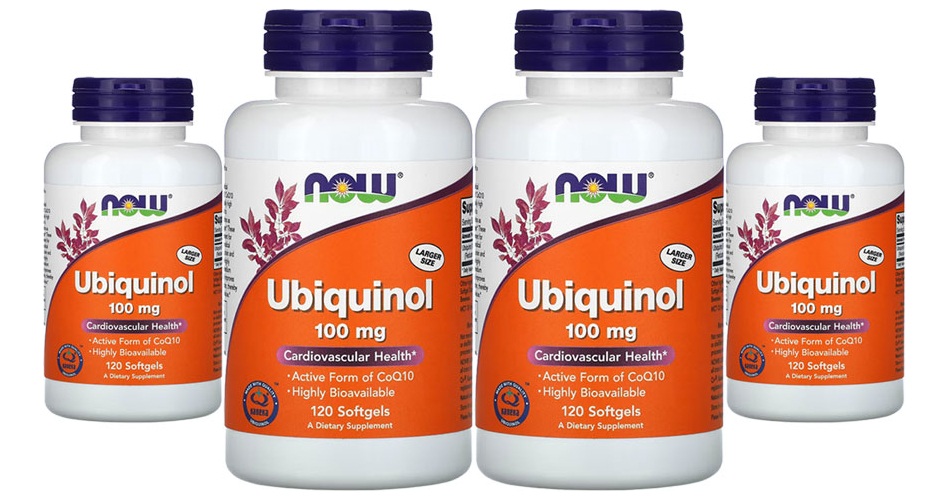 Ubiquinol 100mg Now Foods Forma Coq10 Ativa 120 Softgels 4un