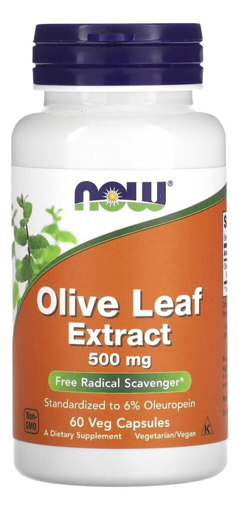Extrato De Folha De Oliva 500 Mg 60 Cápsulas Now Foods - Eua Sabor Without Flavor