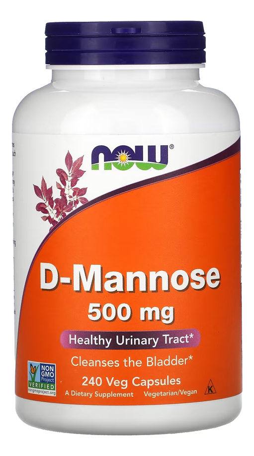 D-manose 500mg Now Foods 240 Veg Cápsulas Sabor N/a