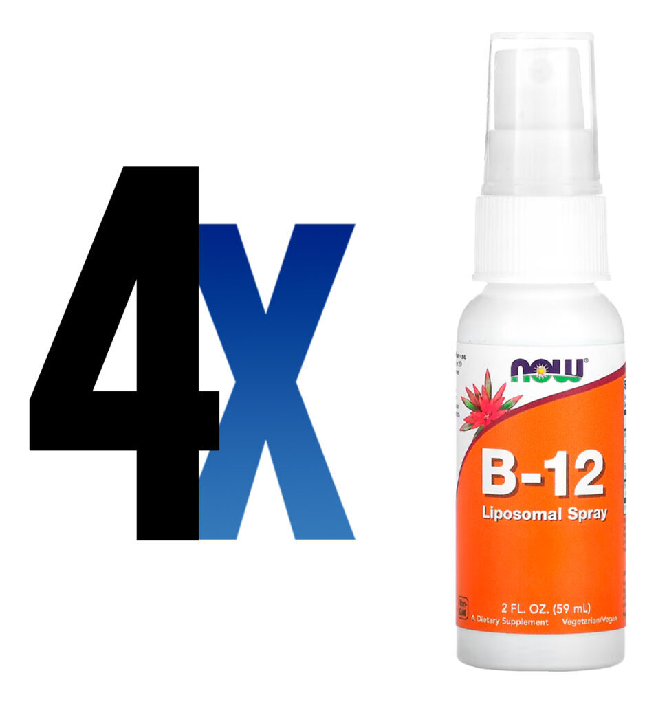 Vitamina B-12 Now Foods Spray 59ml Importado 4un - Imagem 2