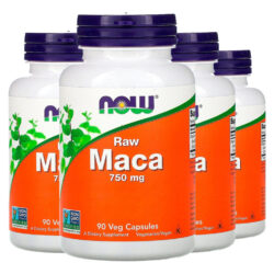 Raw Maca Peruana 750mg 90 Cápsulas Importado 4un Now Foods