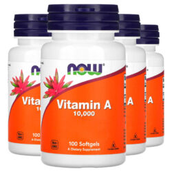 Vitamina A 10.000ui 100 Softgels Importado 4un Now Foods
