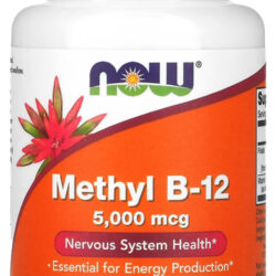 Metil B-12 5.000mcg Now Foods Methyl 60 Pastilhas Importado