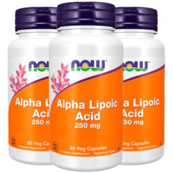 Ácido Alfa Lipóico 250mg Now Foods 60 Veg Cáps Importado 3un