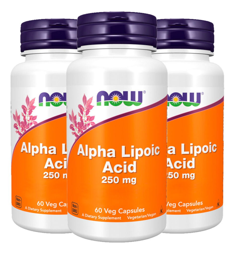 Ácido Alfa Lipóico 250mg Now Foods 60 Veg Cáps Importado 3un