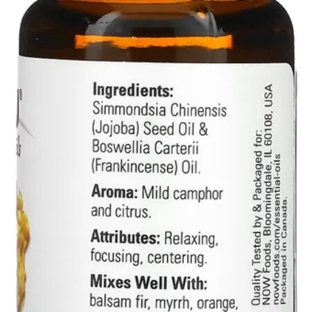 Mistura De Óleo De Olíbano Now Foods 30ml Importado - Imagem 2