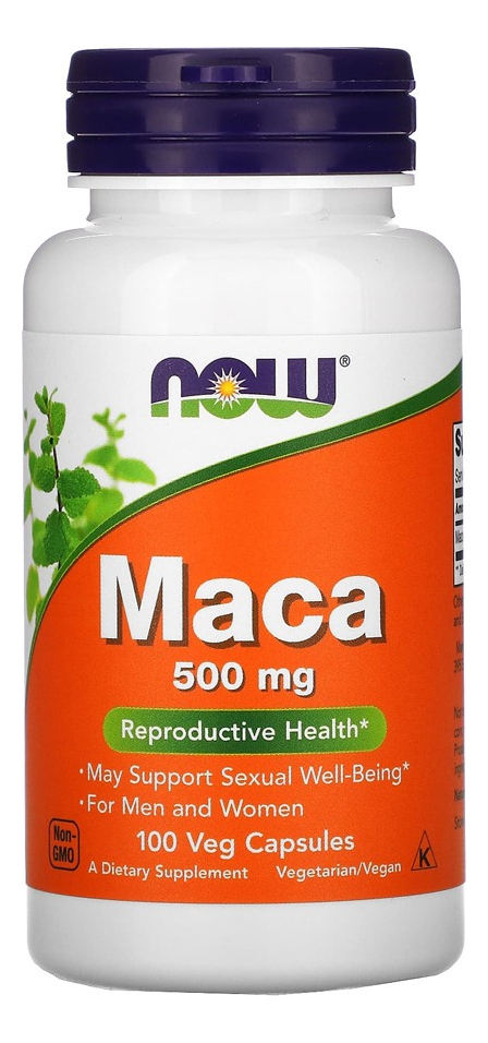Maca Peruana 500mg Now Foods 100veg Caps Sabor Sem Sabor