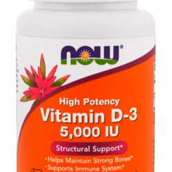 Vitamina D3 5000iu Alta Potencia 120 Soft Nowfoods Sabor Sem Sabor