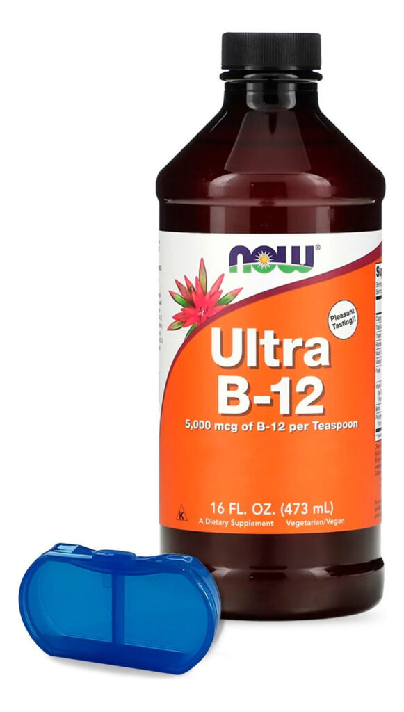 Ultra B-1.2. Complexo B Now Foods 473ml + Porta Cápsulas