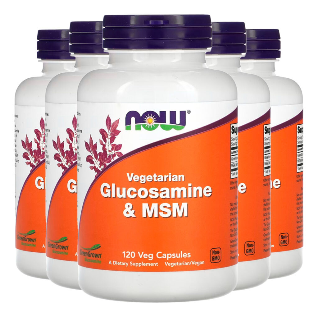 Glucosamina E Msm 120 Caps Importado 5un Now Foods