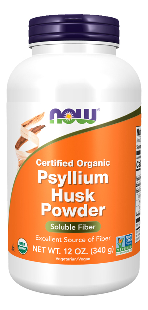 Pó Casca De Psyllium Now Foods 340g Orgânico Sabor N/a