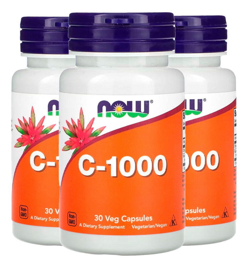 Vitamina C-1000 30 Veg Cápsulas Importado 3un Now Foods