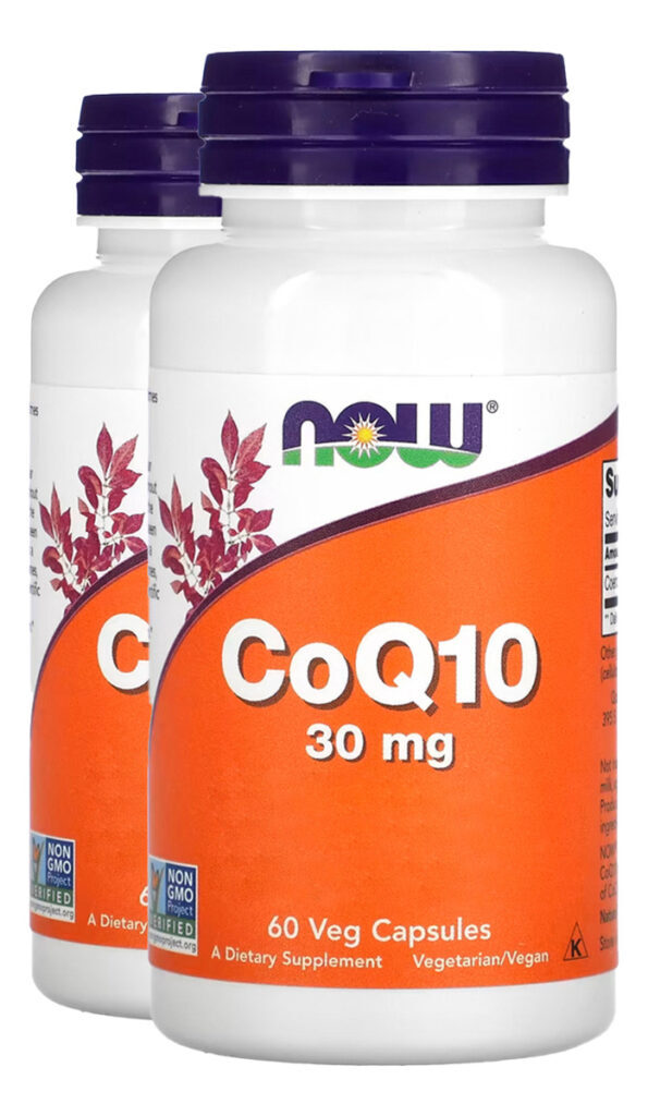Coenzima Coq10 30mg 60 Veg Caps Importado 2un Now Foods