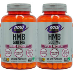 Hmb 500mg Now Foods Com Vitamina D3 120 Veg Caps 4un