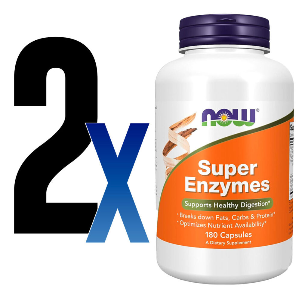 Super Enzimas Digestivas Now Foods Super Enzyme 180caps 2un - Imagem 2