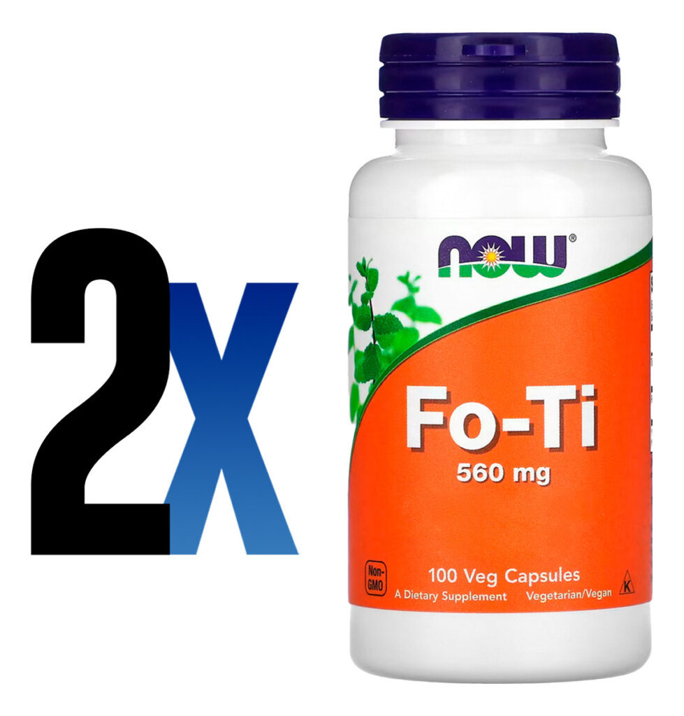Fo-ti 560mg (he Shou Wu) 100veg Caps Importado 2un Now Foods - Imagem 2