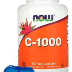 Vitamina C+bioflavonóide Now Foods 100cáps + Porta Cápsulas