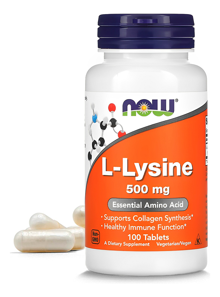 Now Foods L-lisina 500 Mg 100 Tablets