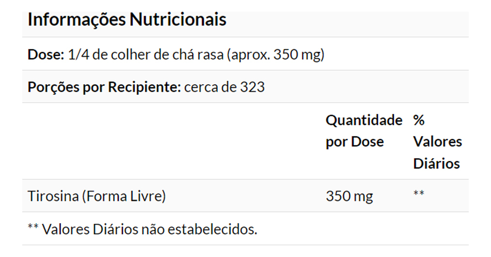 Pó De L-tirosina 113g Forma Livre Importado 2un Now Foods - Imagem 5