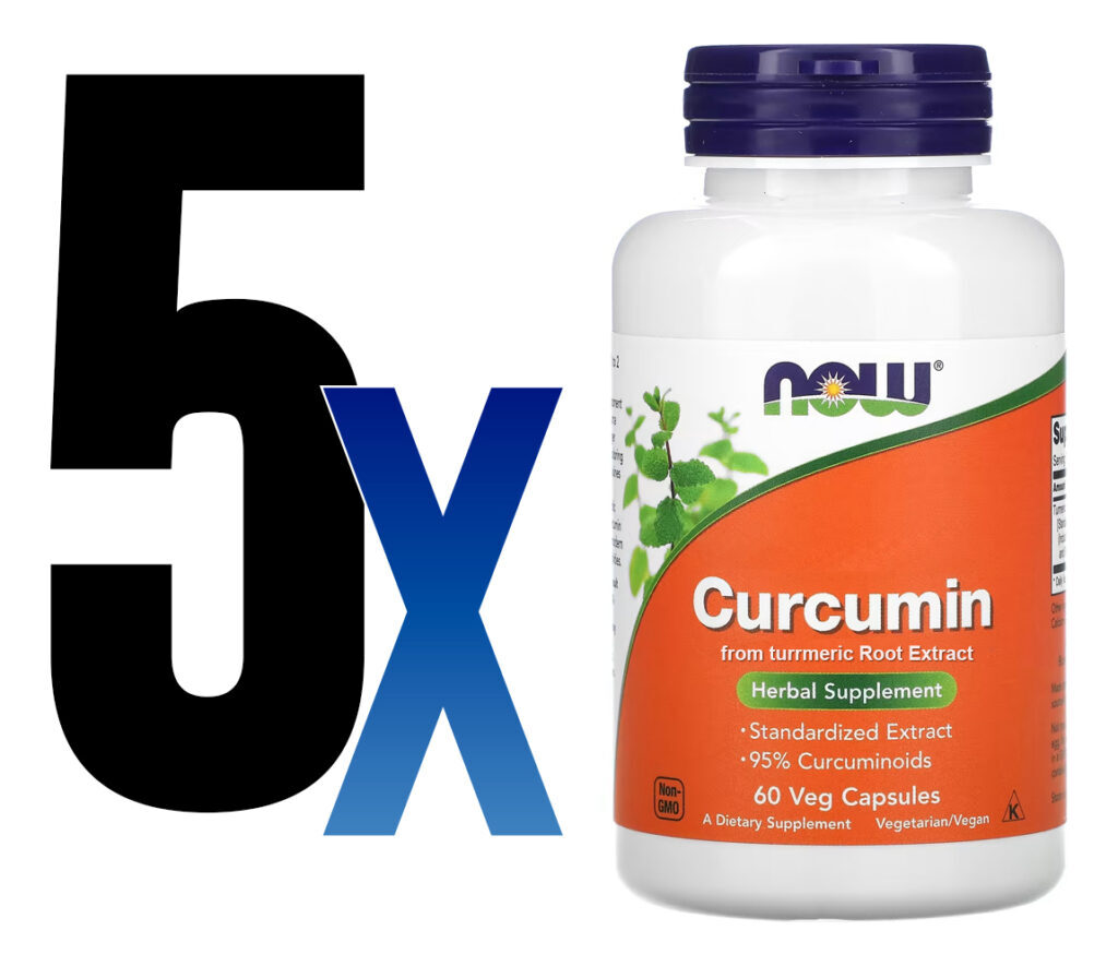 Curcumina Açafrão Da India 665mg Now Foods 60 Veg Caps 5un - Imagem 2