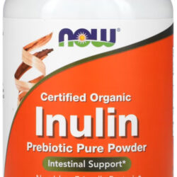 Inulina Orgânica 227g Pó Puro Prebiótico Nowfoods Importado