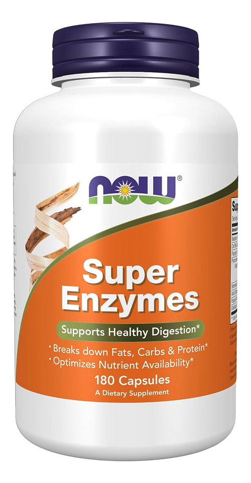 Super Enzimas Digestivas Now Foods Super Enzyme 180caps 2un - Imagem 3