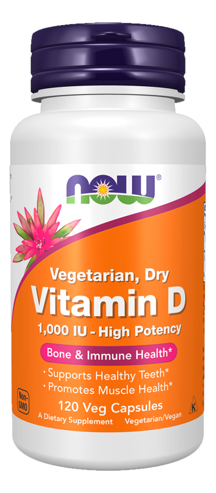 Vitamina D 25mcg Now Foods 120 Cáps Importado