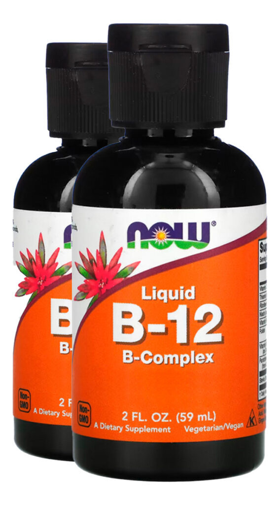 Complexo Vitamina B-12 59ml Produto Importado 2un Now Foods