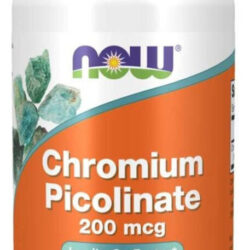 Picolinato De Cromo 200mcg 100 Capsulas Chromium - Now Foods Sabor Sem Sabor