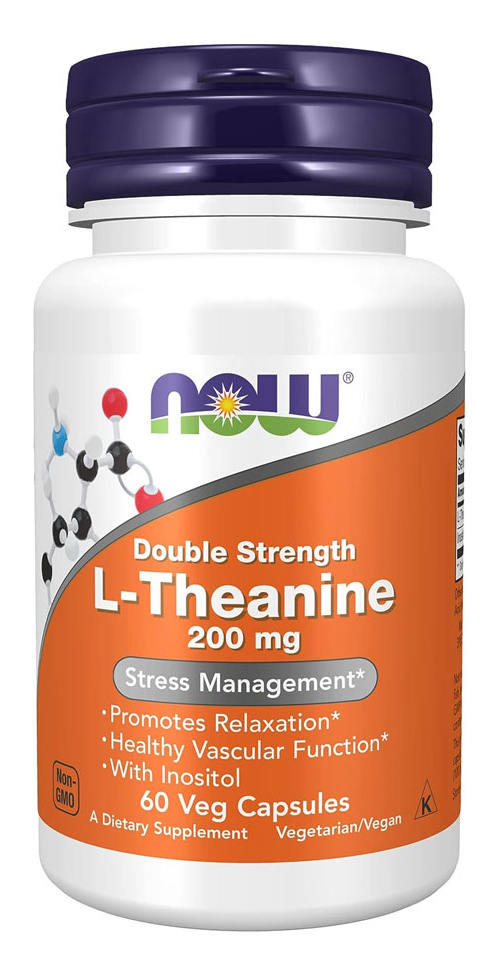 L-teanina 200mg Now Foods L-theanine 60 Veg Caps
