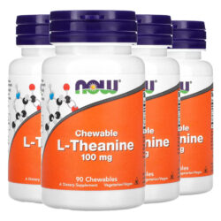 L-teanina 100mg Now Foods 90 Chebls Matigáveis Importado 4un