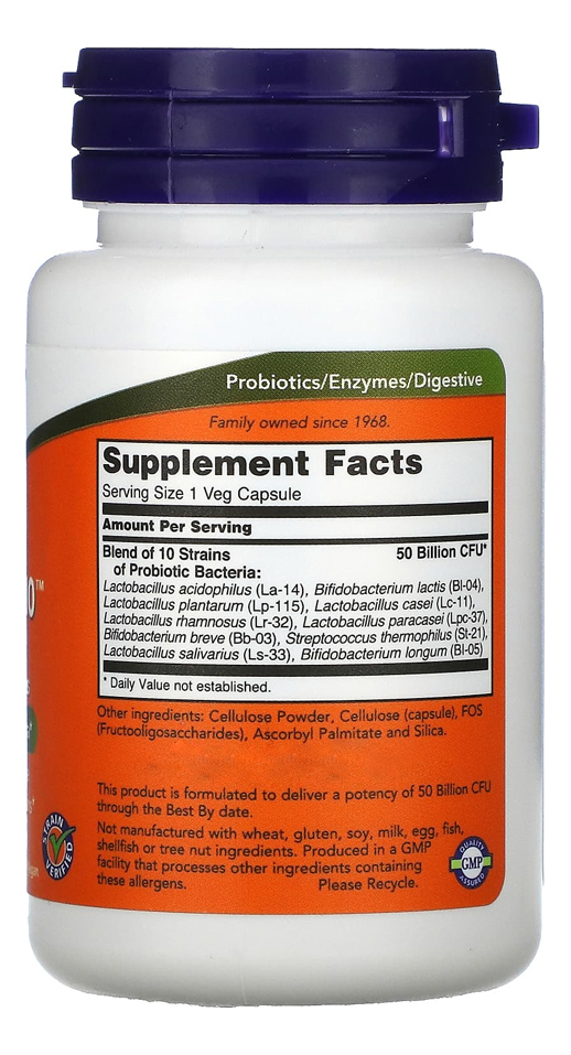 Probiótico-10 50 Bilhões 50veg Cáps Importado - Imagem 3