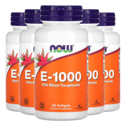 Vitamina E-1000 670mg Now Foods 50 Softgels Importado 5un