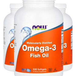 Now Foods Ômega-3 Molecularmente Destilado 500soft 3un