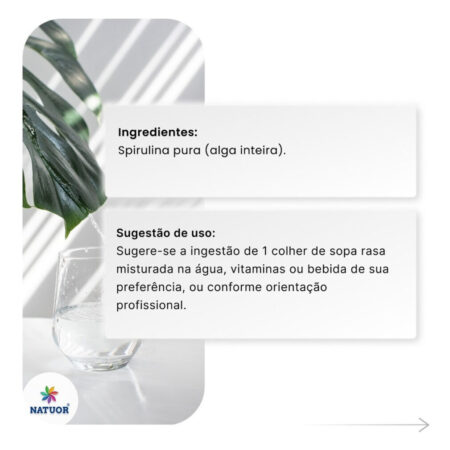 Spirulina Powder 113g - Now Sports Sabor Natural - Imagem 5