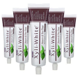 Creme Dental Now Foods Xyliwhite Neem E Tea Tree, 6,4oz 5un