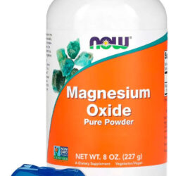 Óxido De Magnésio Em Pó Now Foods 227g+porta Cápsulas