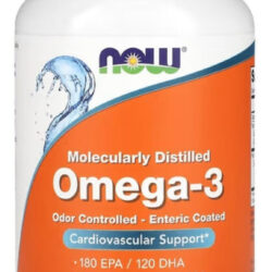 Omega-3 180 Epa/120 Dha Now Foods 180 Cáps Importado Usa