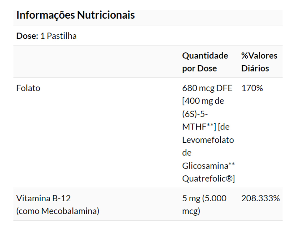 Vitamina B12 5g E Metilcobalamina Now Foods 120pst - Imagem 2