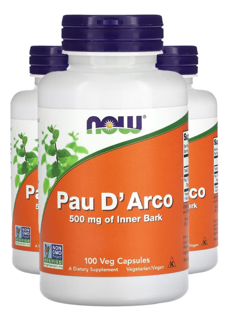 Pau D'arco 500mg 100 Cáps Importado 3un Now Foods